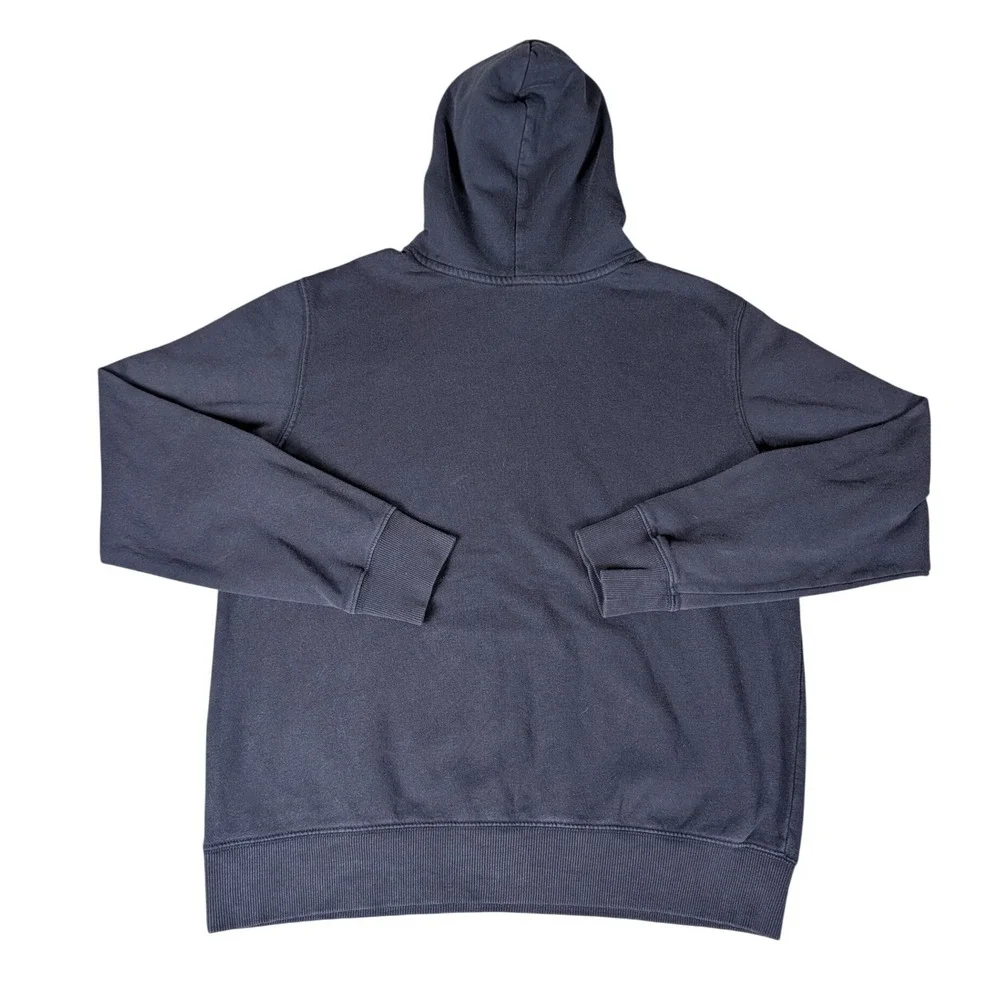 The North Face Mens Navy Blue‎ Grizzly Bear Graphic Pullover Hoodie Sweatshirt